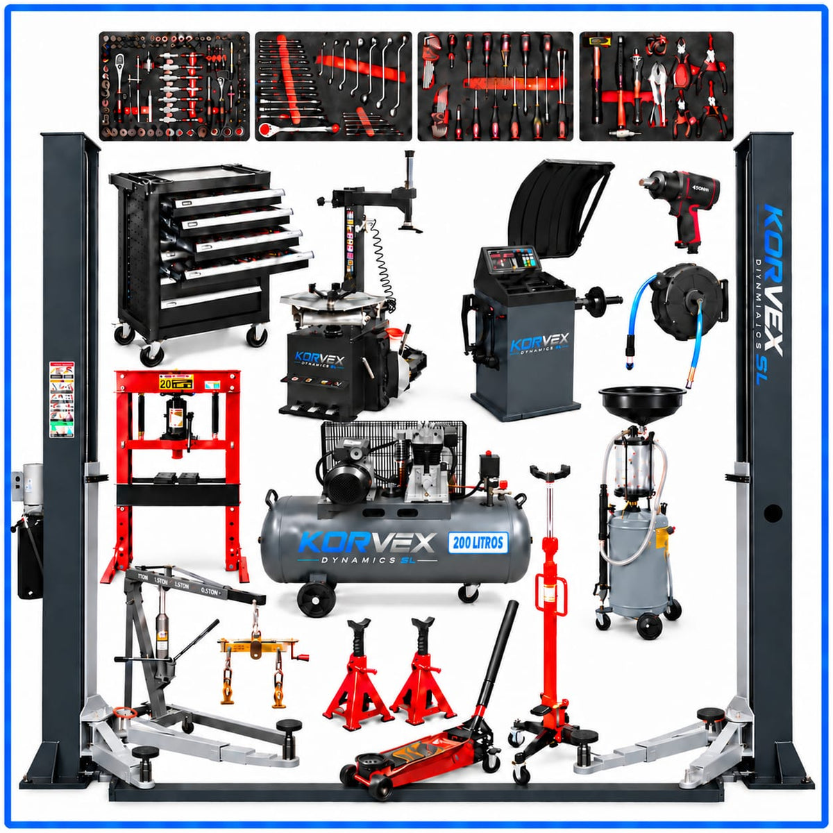 Lote Supreme – Equipamiento Completo para Taller Mecánico | Korvex Dynamics