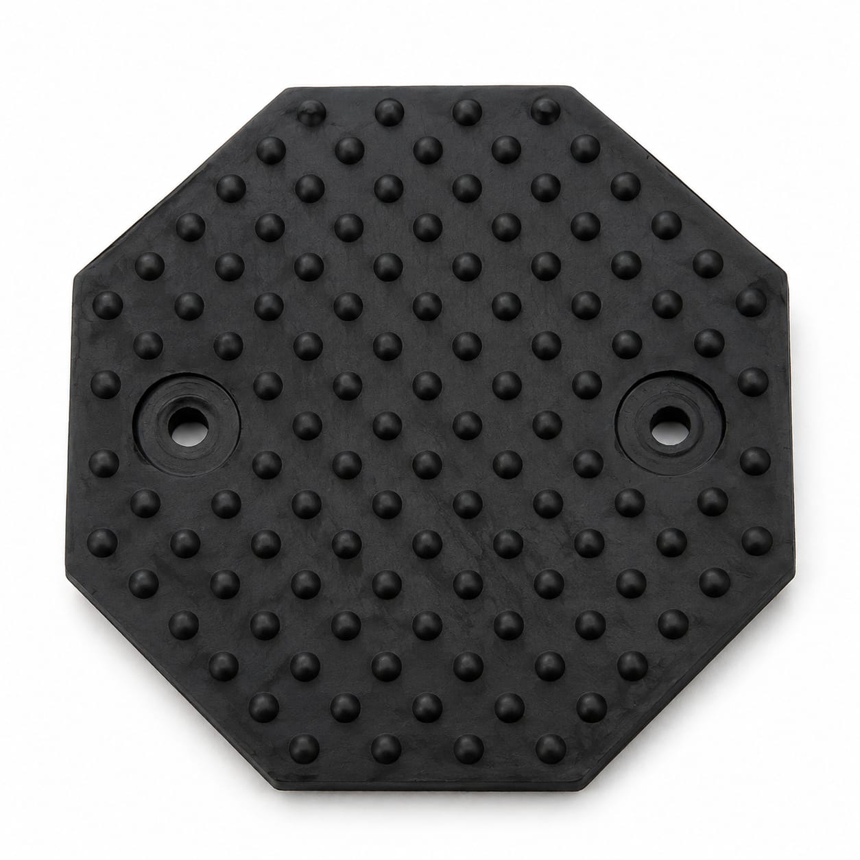 Taco de goma octogonal para elevador de coches – 135 × 18 mm