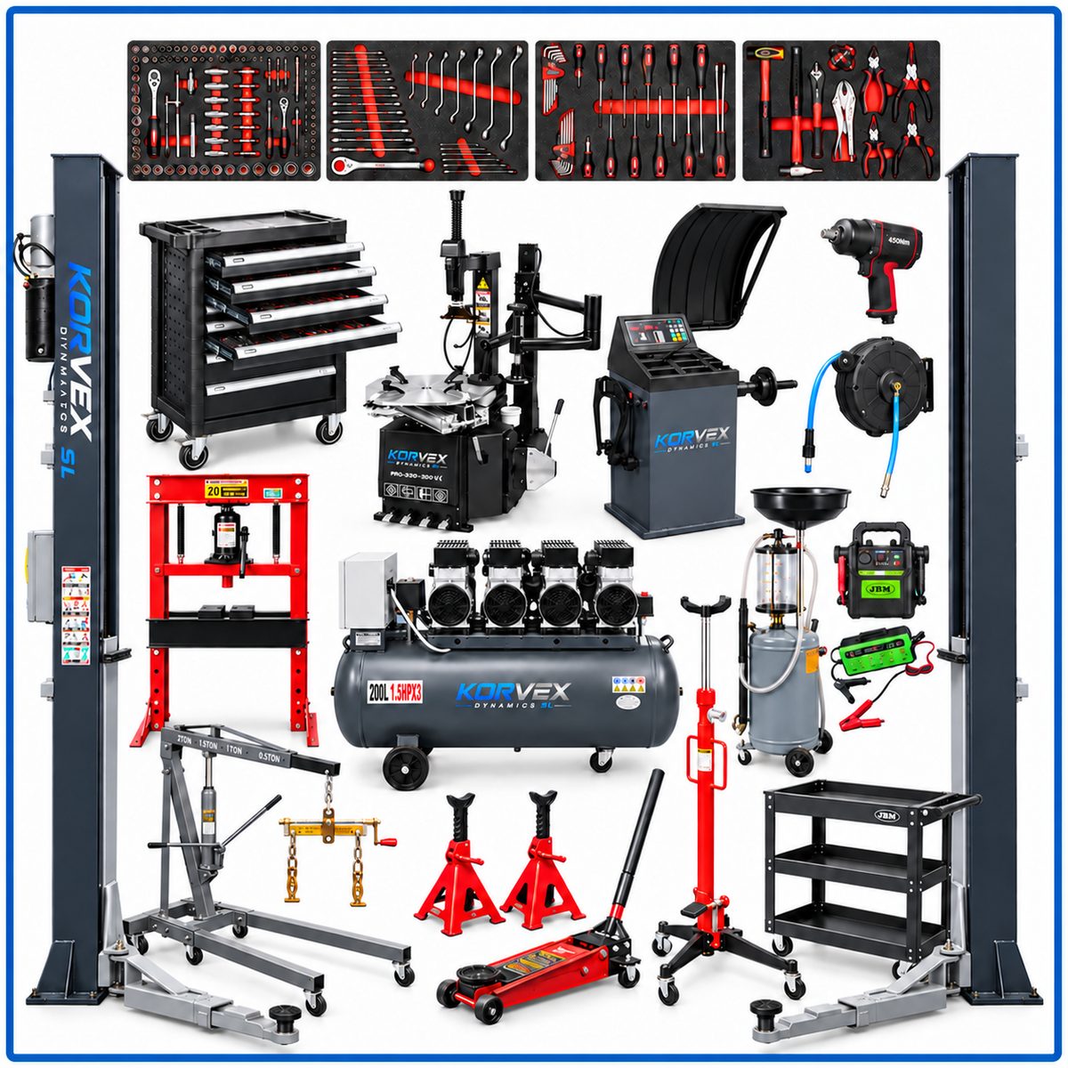 Lote Perfect Crush – Equipamiento Completo para Taller Mecánico