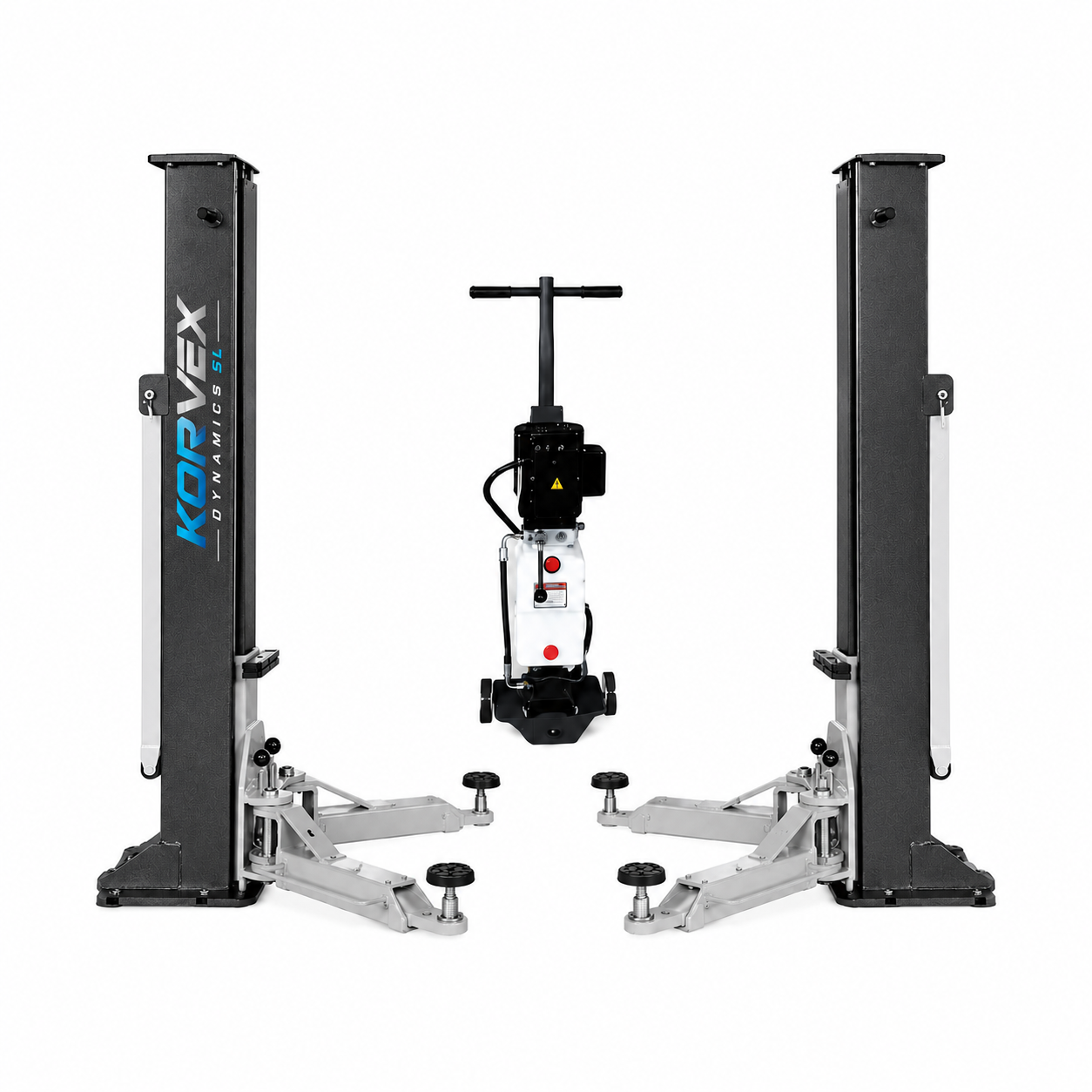Elevador 2 columnas portátil 3T para coches 230V Korvex Dynamics