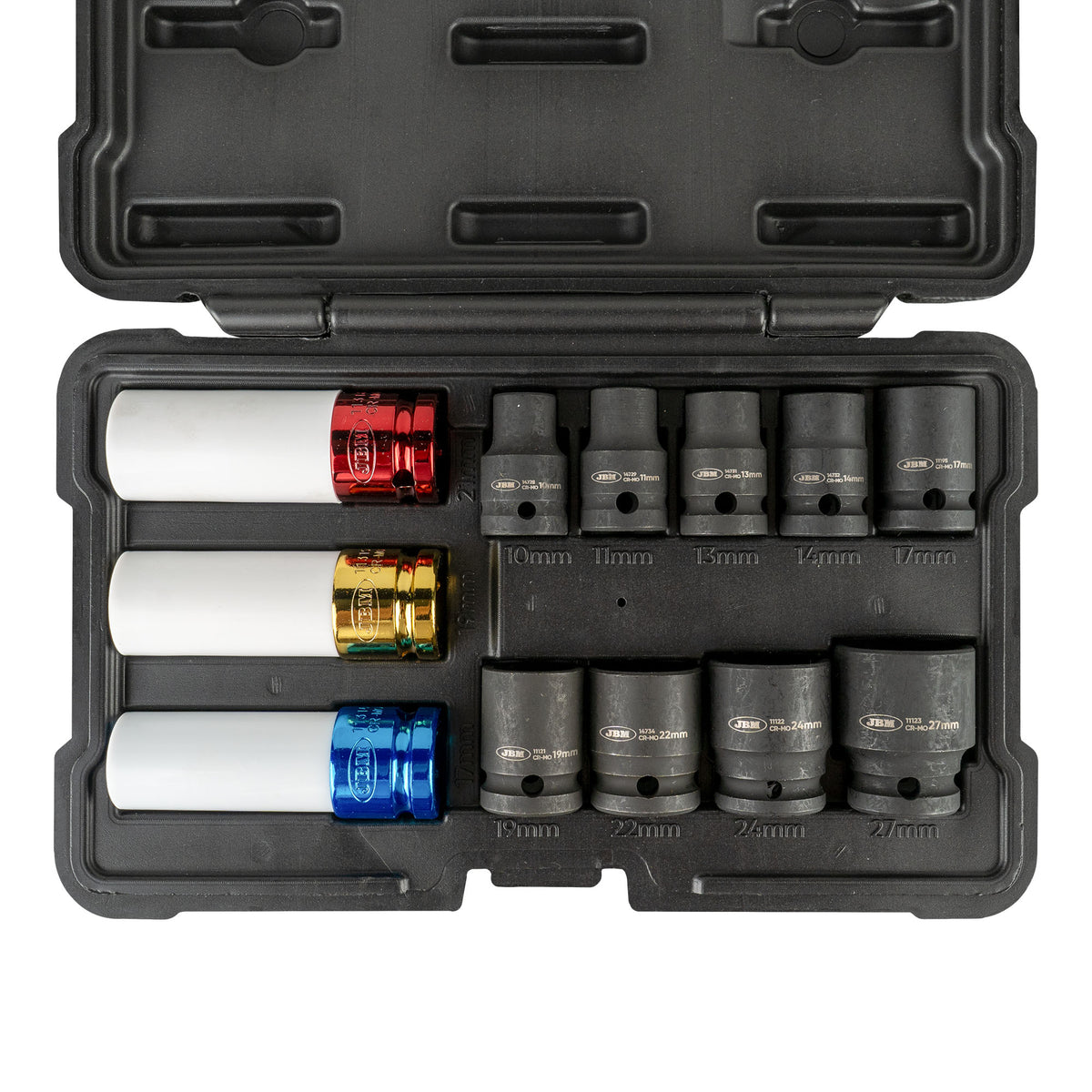 Pistola de Impacto Brushless a Batería 1/2" 1000 Nm 20V con Maletín + 12 Vasos de Regalo