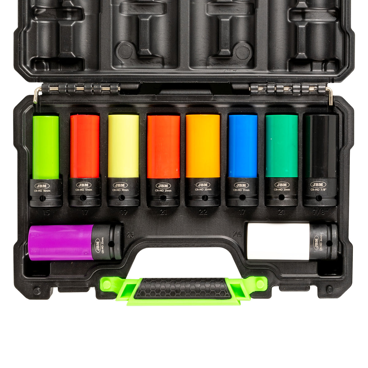 Set de 10 Vasos de Impacto 1/2" CR-MO para Extracción de Ruedas