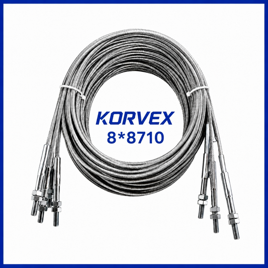 Recambio cable de acero para elevador 2 columnas 8 × 8.710 mm