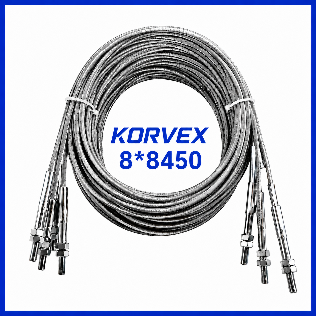 Recambio cable de acero para elevador 2 columnas 8 × 8.450 mm
