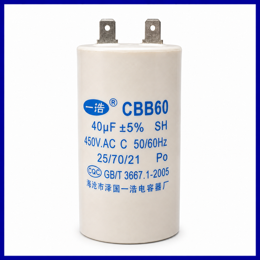 Condensador CBB60 40µF 450V para Elevador de Coches | Korvex Dynamics