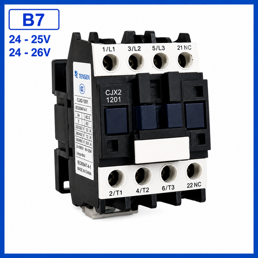 Contactor eléctrico B7 24–26 V para elevador de coches | Korvex Dynamics