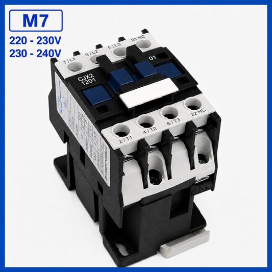 Contactor eléctrico M7 220–240 V para elevador de coches | Korvex Dynamics