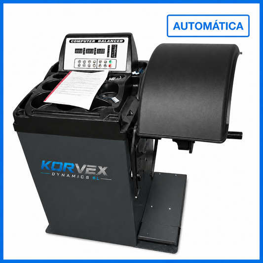 Equilibradora de Ruedas Automática 11–24” con Láser y Freno