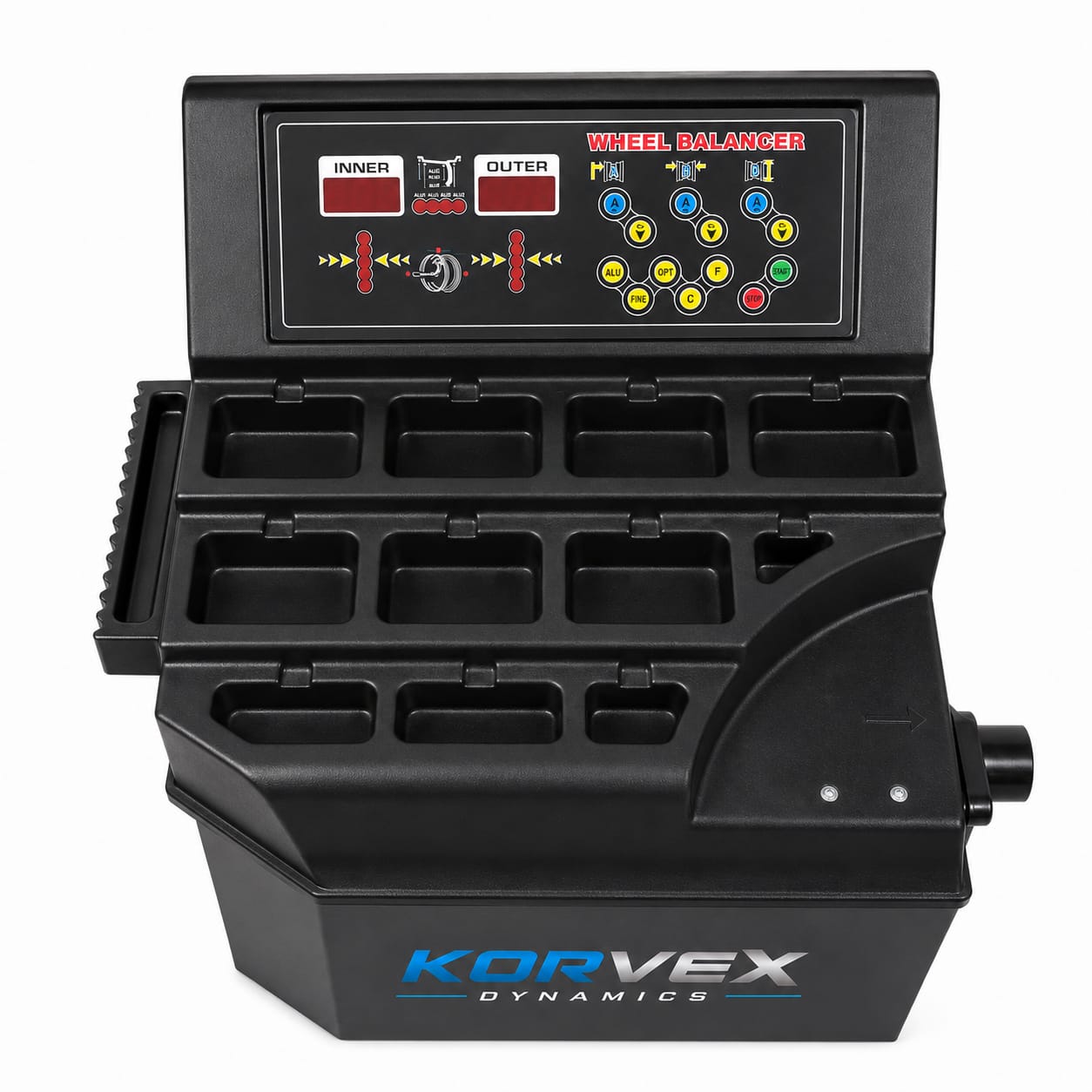 Equilibradora de ruedas semi automática 24”  220V E02 | Korvex Dynamics