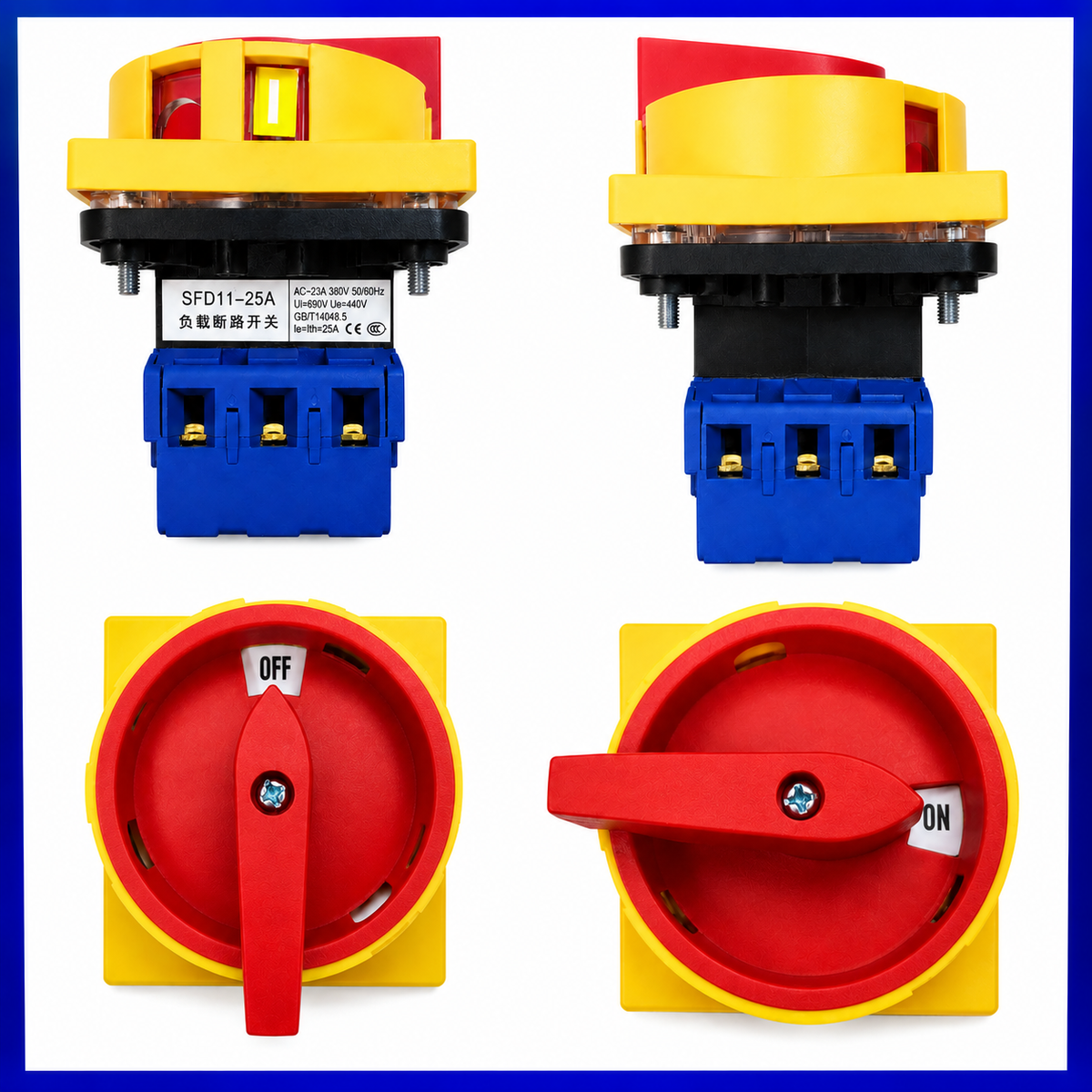 Interruptor General ON/OFF SFD11-25A 25A para Cuadro Eléctrico de Elevador de Coches