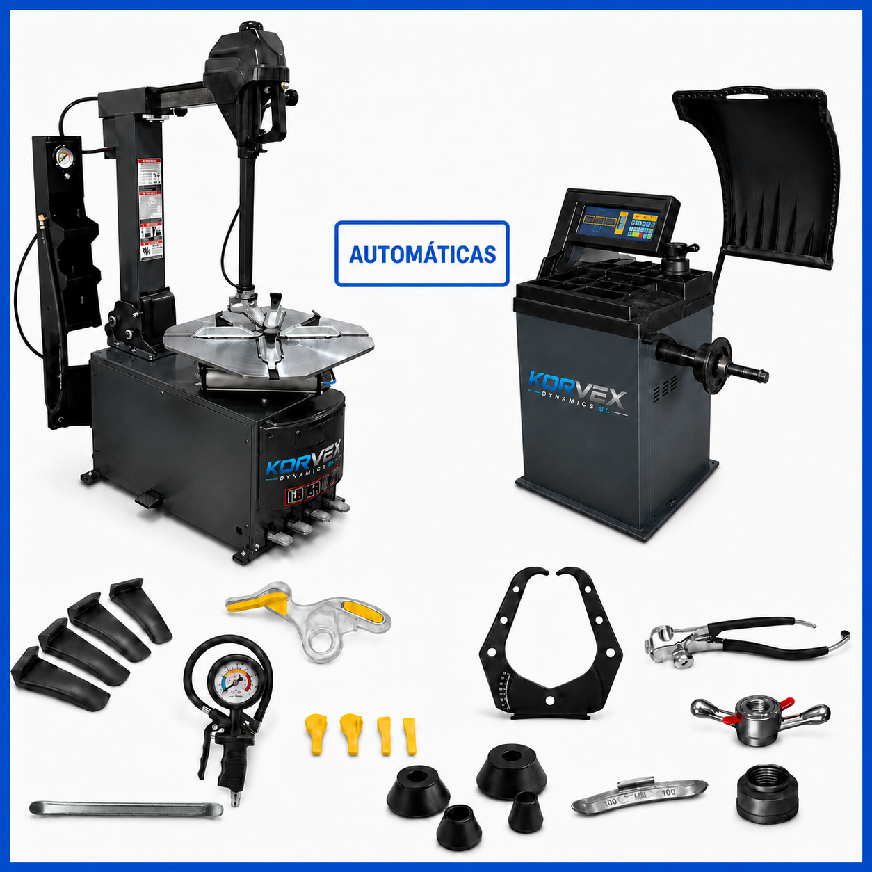 Lote Top Match – Desmontadora Automática + Equilibradora Automática 11–24"
