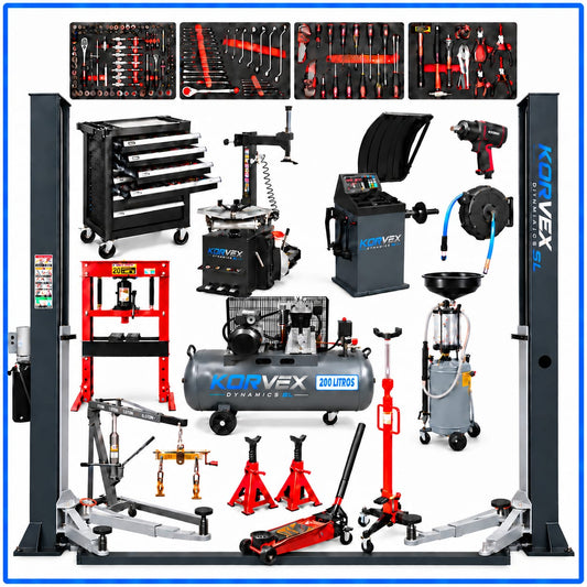 Lote Supreme – Equipamiento Completo para Taller Mecánico | Korvex Dynamics
