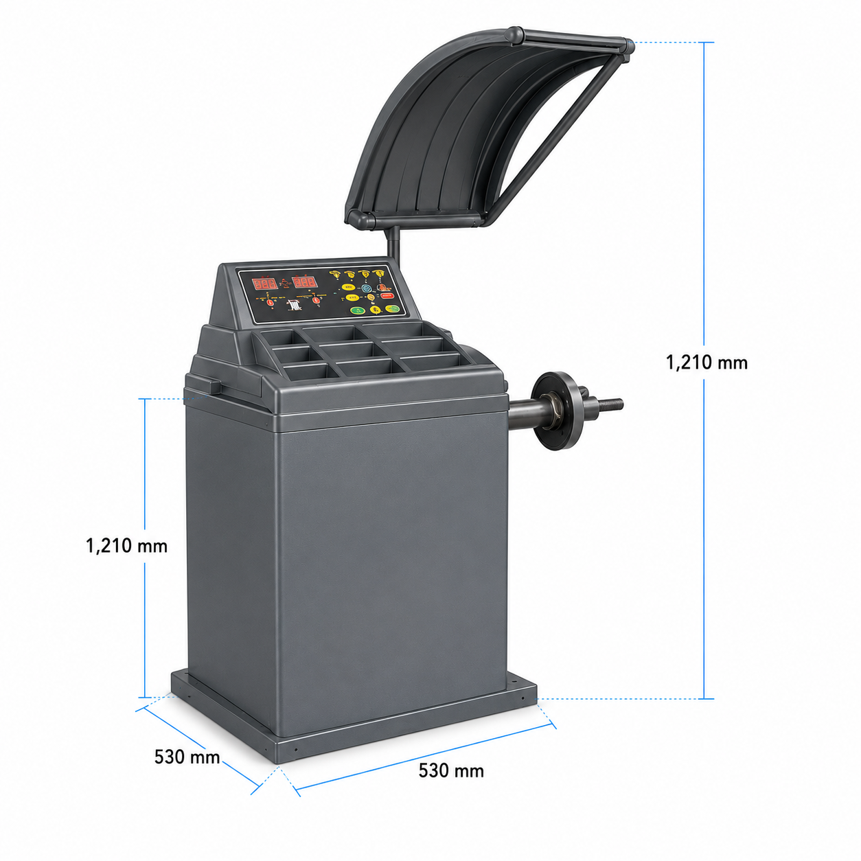 Equilibradora de ruedas semi automática 24”  220V E02 | Korvex Dynamics