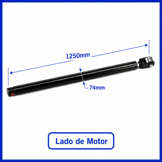 Pistón para elevador 2 columnas con rodillo y eje – Lado Motor