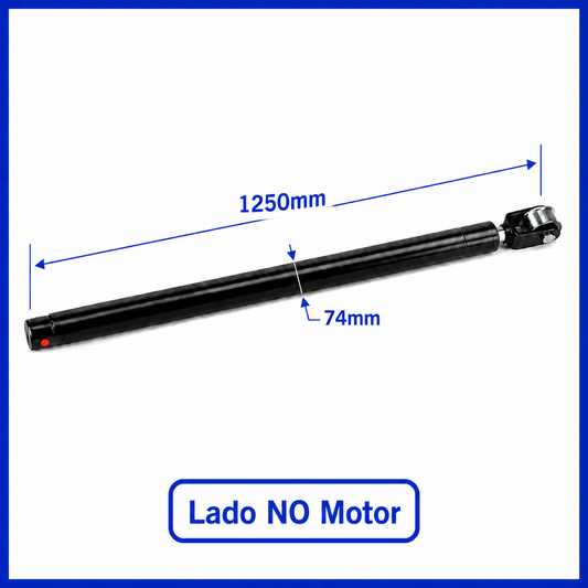 Pistón para elevador 2 columnas con rodillo y eje – Lado no motor