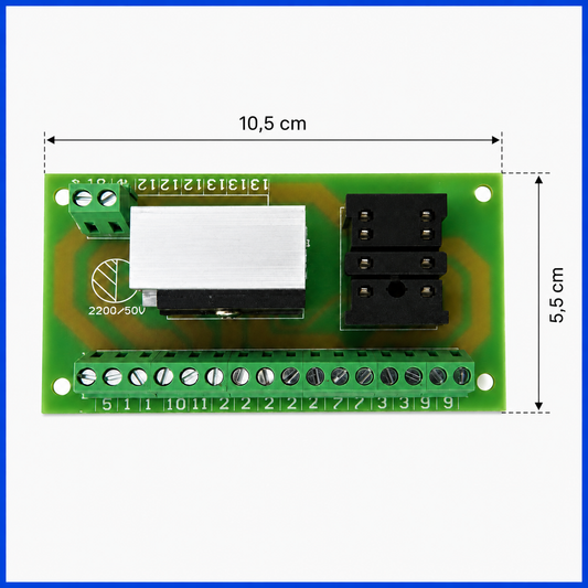 Placa eléctrica para elevador de 2 columnas