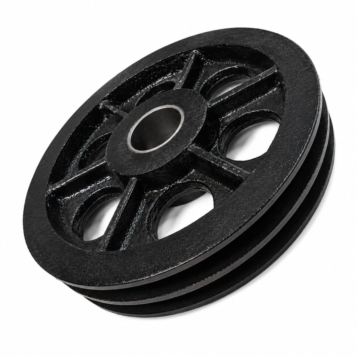 Polea doble Ø220 mm con casquillo para elevador de 4 columnas