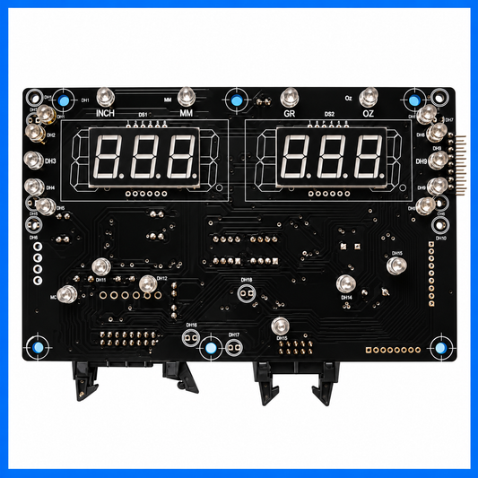Placa electrónica PCB principal con display para equilibradora de ruedas