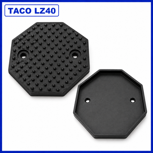 Taco de goma octogonal para elevador de coches – 135 × 18 mm