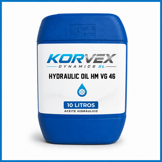 Aceite Hidráulico HM VG 46 10 Litros para Elevadores de Coches | Korvex Dynamics