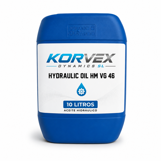 Aceite Hidráulico HM VG 46 10 Litros para Elevadores de Coches | Korvex Dynamics