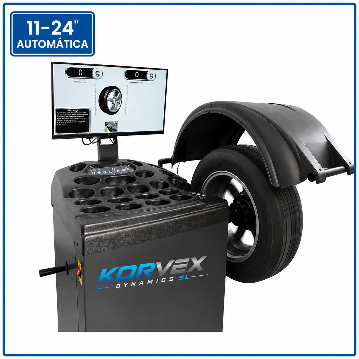 Equilibradora automática con pantalla 24" 230V KORVEX Dynamics