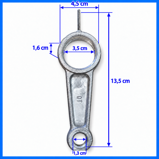 Biela para Compresor de Aire 13,5 cm | Ø35 mm / Ø13 mm