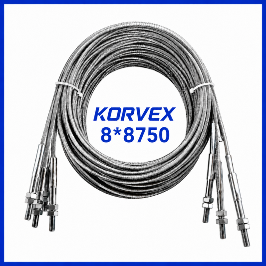 Recambio cable de acero para elevador 2 columnas 8 × 8.750 mm