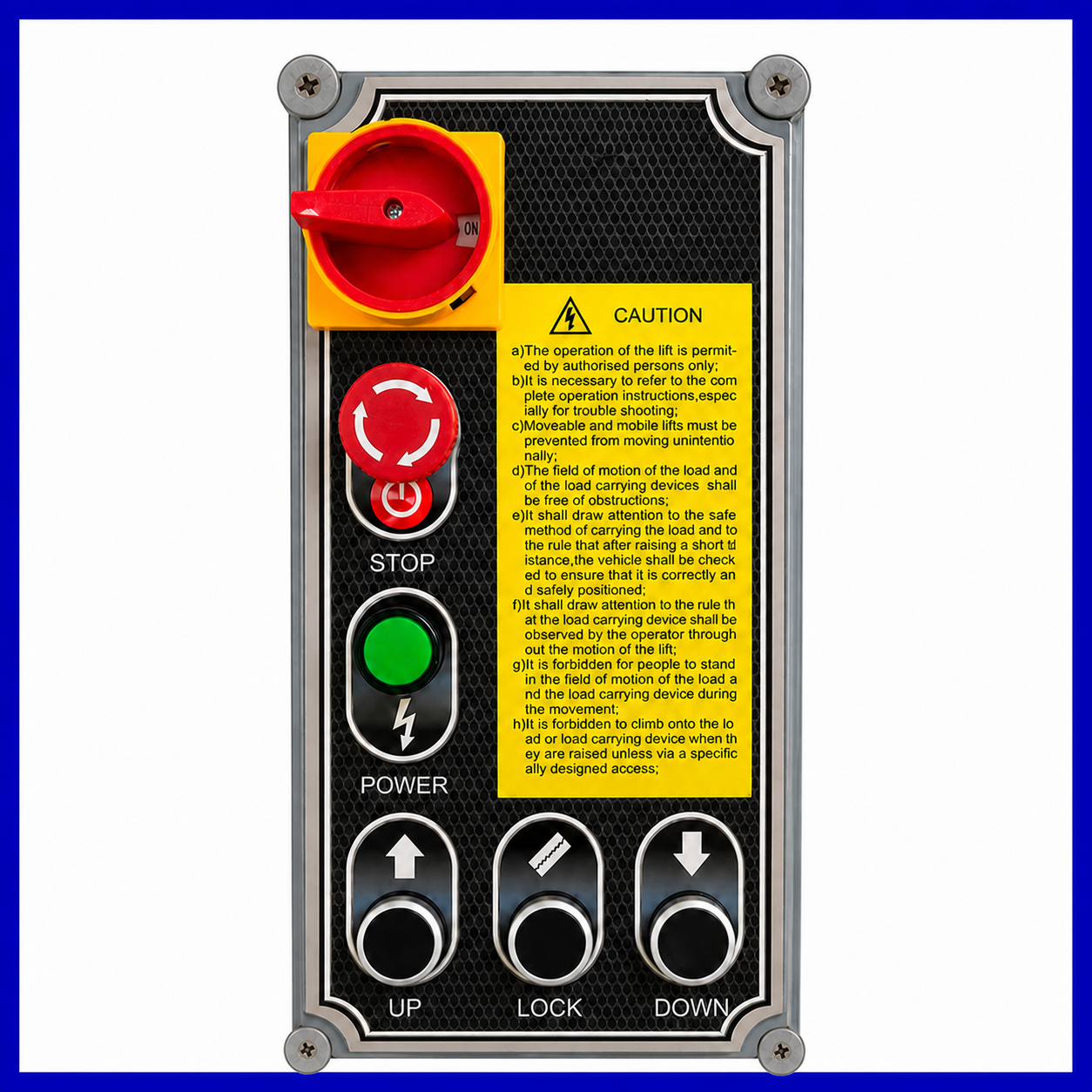 Cuadro eléctrico completo para elevador de coches automático