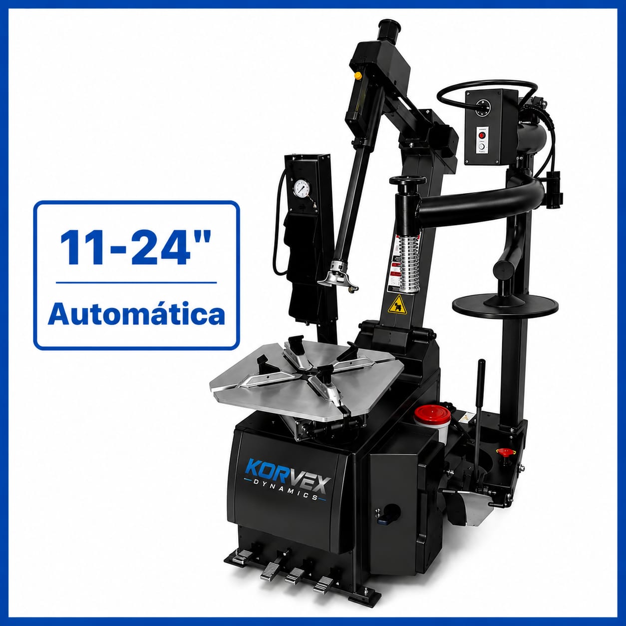 Desmontadora de neumáticos Automática con Brazos y columna manometro 220V