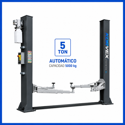 Elevador de coches 2 columnas 5Ton automático 230V Korvex Dynamics