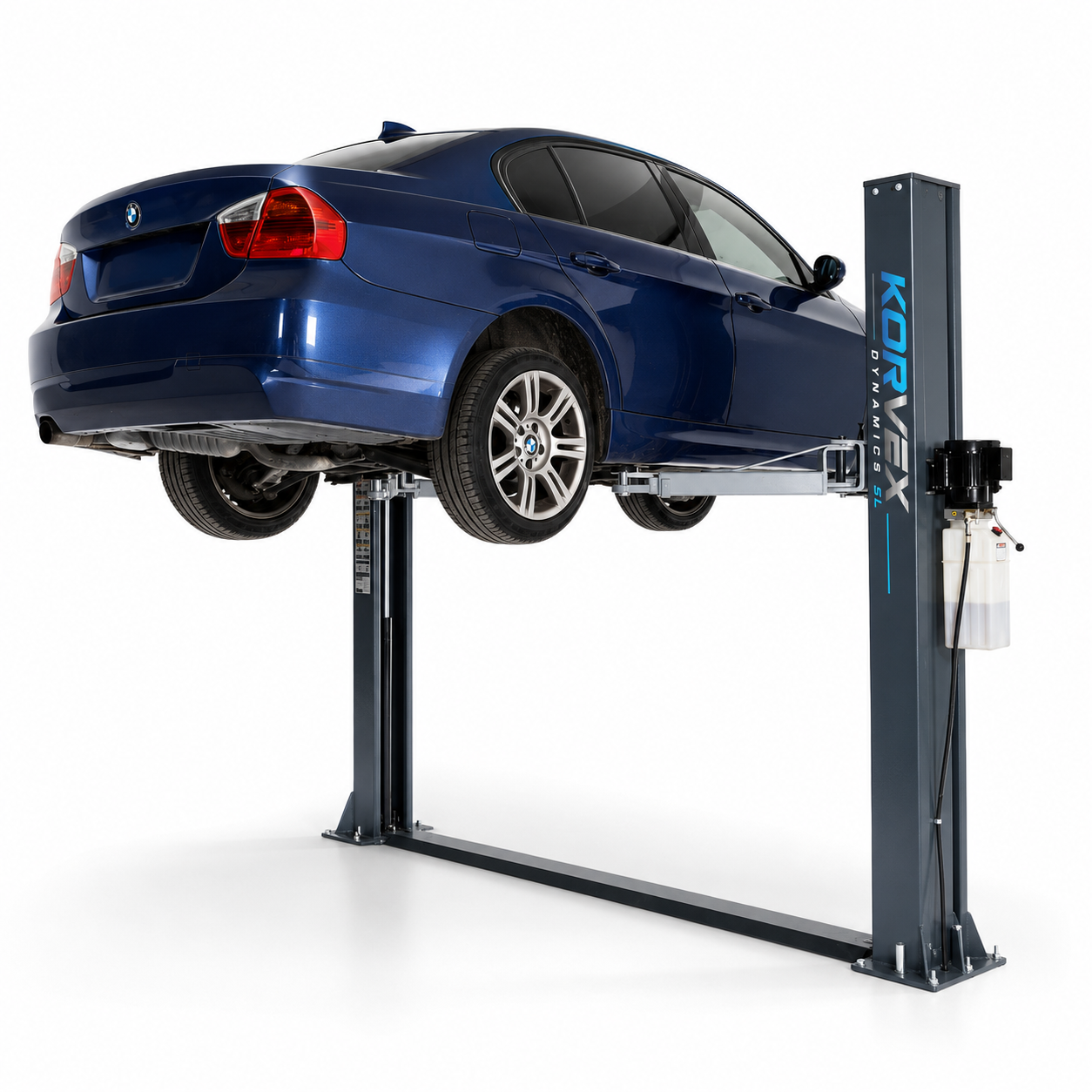 Elevador de coches 2 columnas 4T 230V semiautomático Korvex Dynamics