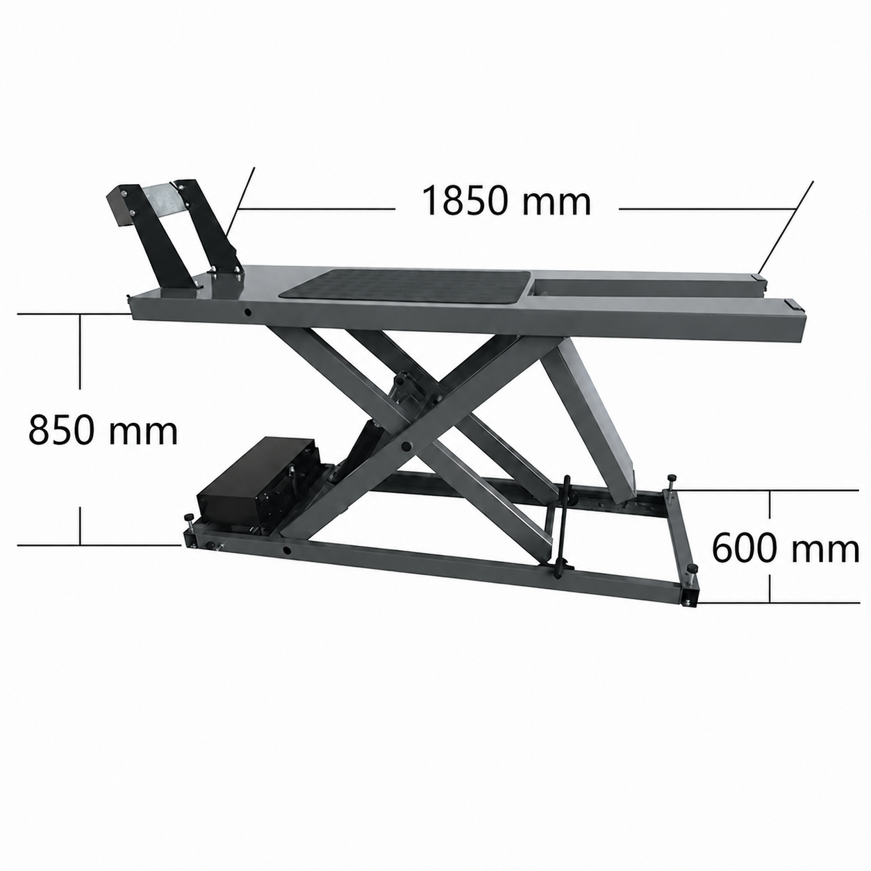 Elevador de Motos 600 kg Profesional 230V | Plataforma Hidráulica