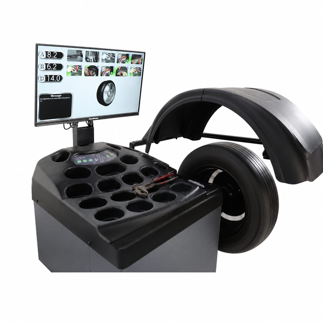 Equilibradora automática con pantalla 24" 230V KORVEX Dynamics
