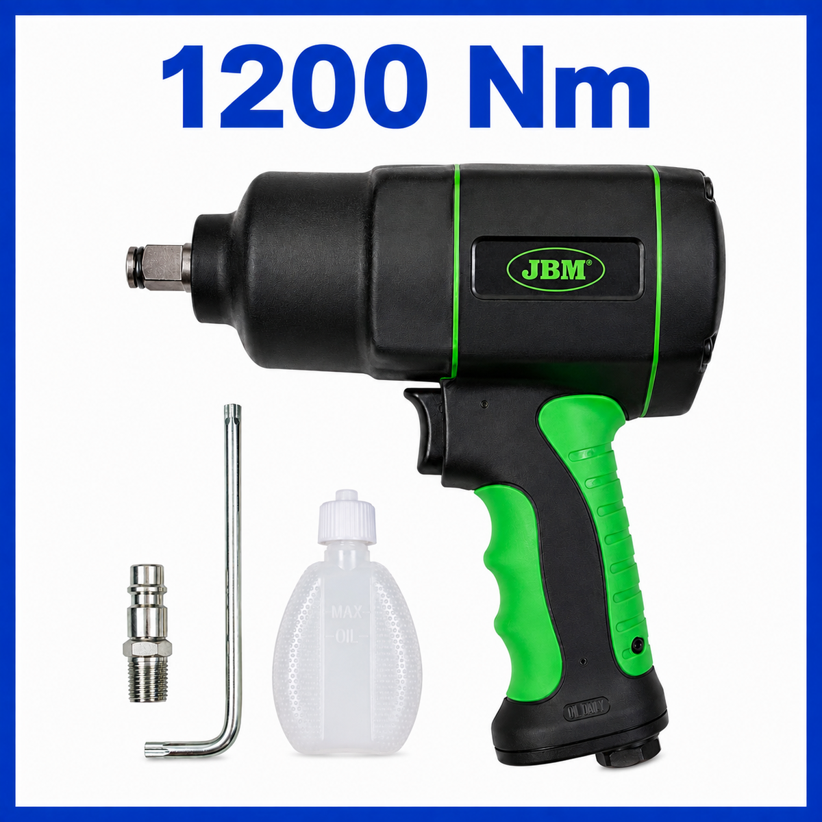 Pistola de Impacto Neumática JBM 1/2" 1200 Nm Profesional