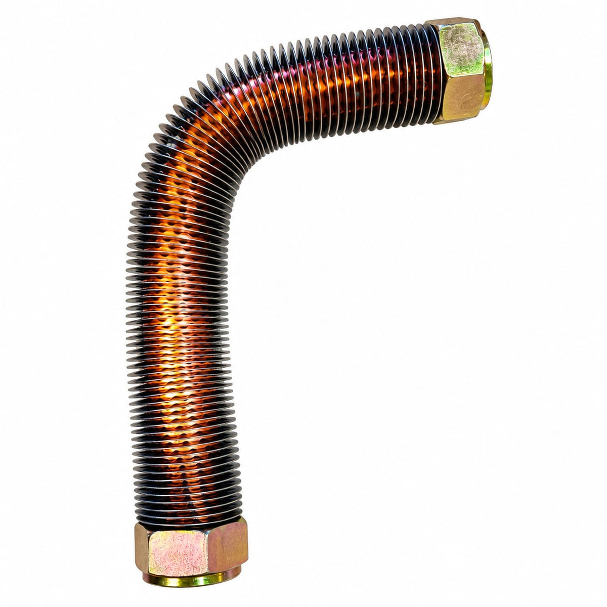 Tubo Flexible Metálico para Compresor de Aire | Manguera de Descarga con Racores