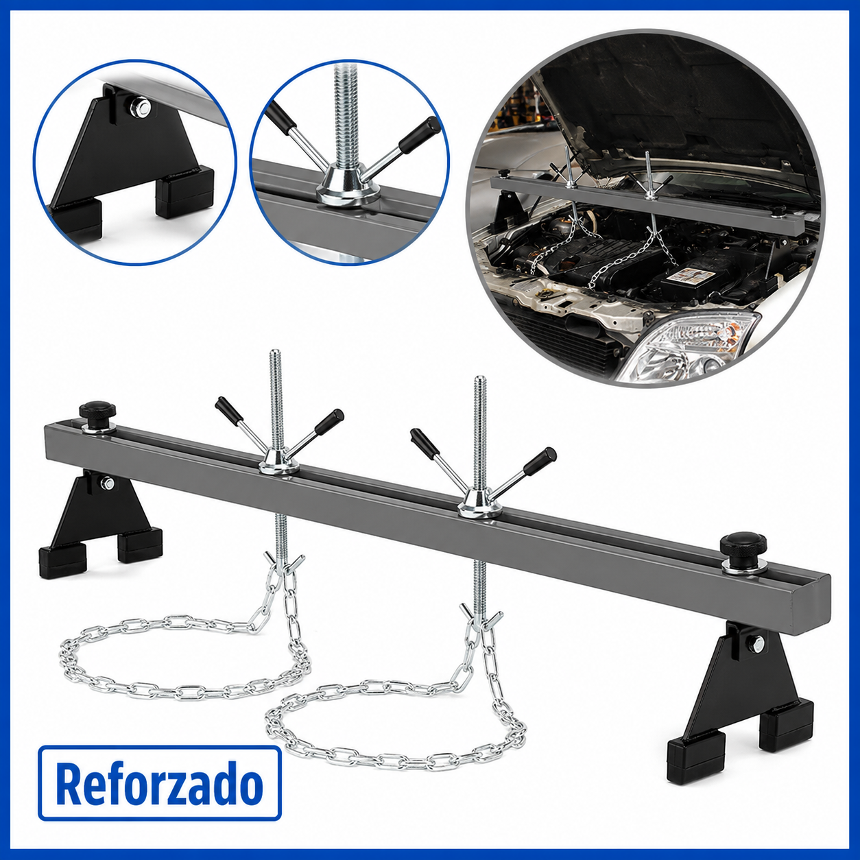 Lote Taller Pro: carro 172 piezas + gato 3 T + caballetes + equipamiento