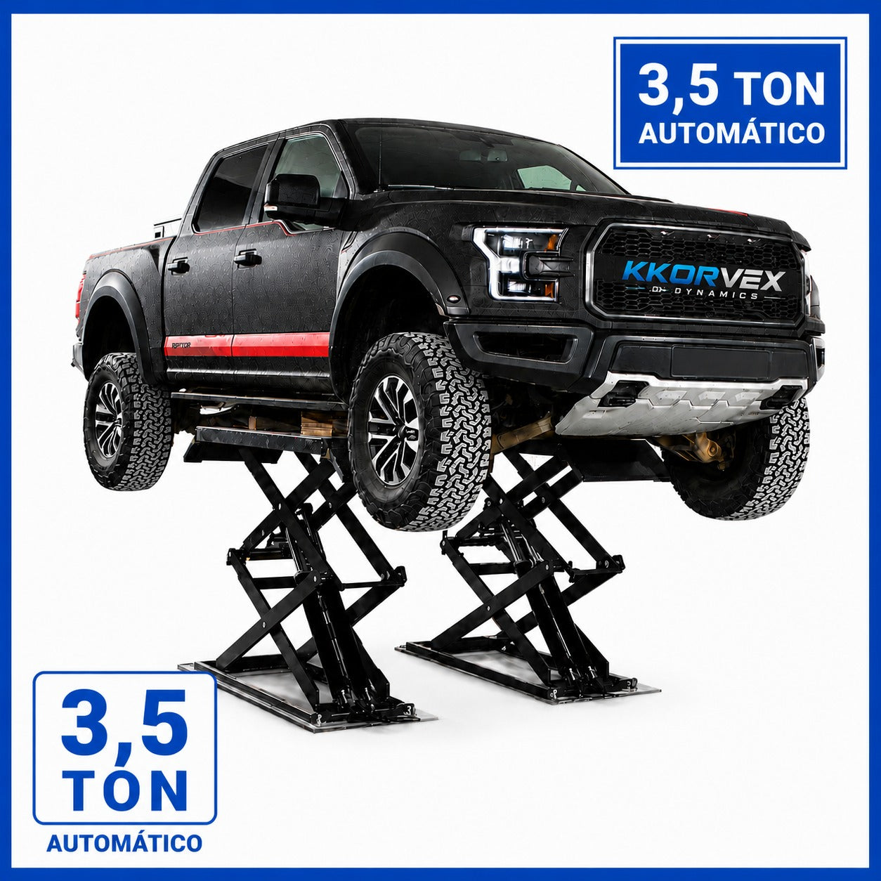 Elevador tijera sobre suelo 3000 kg monofásico extra plano Oferta Limitada