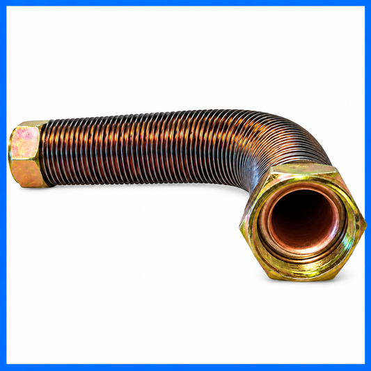 Tubo Flexible Metálico para Compresor de Aire | Manguera de Descarga con Racores