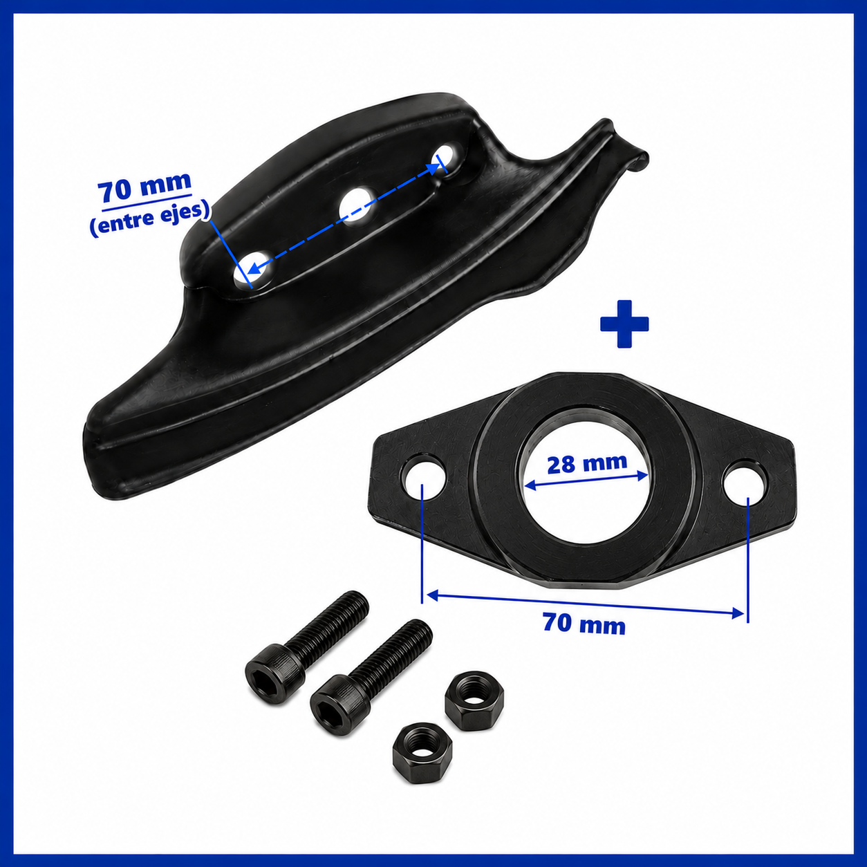 Uña de Nylon + Soporte Ø28 mm para Desmontadora de Neumáticos